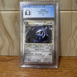 2010 POKEMON HG & SS UNLEASHED STEELIX PRIME #87/95 ULTRA RARE HOLO FOIL CGC 8.5 - Image 1