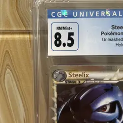2010 POKEMON HG & SS UNLEASHED STEELIX PRIME #87/95 ULTRA RARE HOLO FOIL CGC 8.5 - Image 5