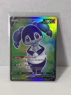 Pokemon TCG Indeedee V Sword & Shield Base Set Full Art Holo Rare 192/202 NM - Image 1