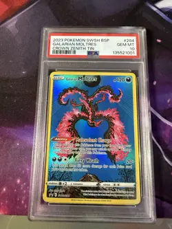 Galarian Moltres SWSH284 Black Star Promos Crown Zenith Holo Pokemon PSA 10 - Image 1