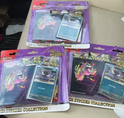 Pokemon TCG Ascended Heroes Tech Sticker Collection x3 Sealed IN HAND 9 packs - Image 1