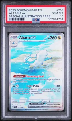 2023 POKEMON PAR EN-PARADOX RIFT SPECIAL ILLUSTRATION RARE ALTARIA EX PSA 10 - Image 1