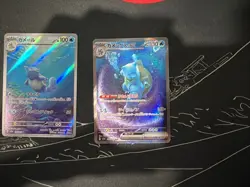 Squirtle AR Wartortle AR Blastoise ex SAR sv2a 3 Set 151 Pokemon Card Japanese - Image 2