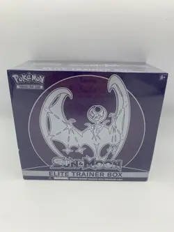 Pokemon TCG Sun & Moon Base Elite Trainer Box ETB Lunala NISB Sealed With Case - Image 2