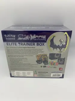 Pokemon TCG Sun & Moon Base Elite Trainer Box ETB Lunala NISB Sealed With Case - Image 4