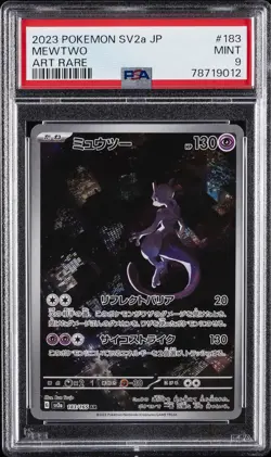 2023 POKEMON JAPANESE SV2A-POKEMON 151 ART RARE #183 MEWTWO PSA 9 - Image 1
