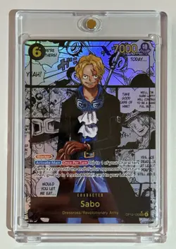 OP13-120 Sabo SEC Manga Rare (Super Alternate Art) One Piece Card Game English - Image 1