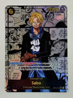 OP13-120 Sabo SEC Manga Rare (Super Alternate Art) One Piece Card Game English - Image 2