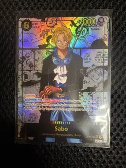 OP13-120 Sabo SEC Manga Rare (Super Alternate Art) One Piece Card Game English - Image 1