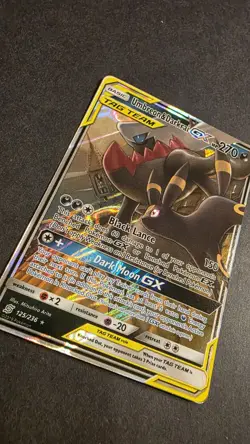Pokemon TCG Umbreon & Darkrai GX Holo Card 125/236 Sm-Unified Minds Tag Team NM - Image 2