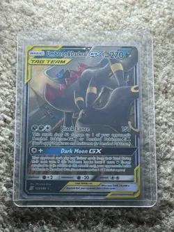 Pokemon TCG Umbreon & Darkrai GX Holo Card 125/236 Sm-Unified Minds Tag Team - Image 2