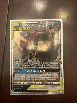 Pokemon TCG Umbreon & Darkrai GX Holo Card 125/236 Sm-Unified Minds Tag Team - Image 1