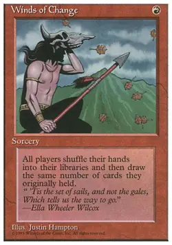 Winds of Change - Light Play MTG 4th Edition - Image 1