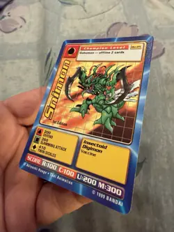 Snimon Bo-25 1ST EDITION Digimon Card Champion Digi-Battle CCG 1999 Bandai Toei - Image 2