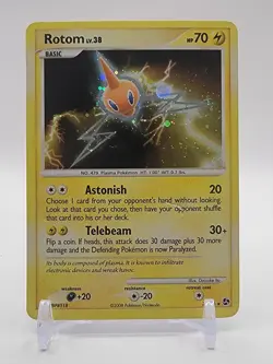 DAMAGED Pokemon Rotom Card 7/106 Holo Rare Great Encounters - Image 1