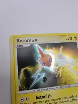 DAMAGED Pokemon Rotom Card 7/106 Holo Rare Great Encounters - Image 3
