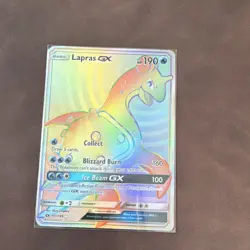 Pokemon TCG Lapras GX 151/149 SM Base Set Full Art Secret Rare Holo Card - Image 1