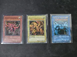 YuGiOh GBI-001-003 God Card Set - Original Game Boy Promo - 1st Edition - LP/MP - Image 1