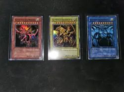 YuGiOh GBI-001-003 God Card Set - Original Game Boy Promo - 1st Edition - LP/MP - Image 2