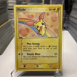 Pokemon Plusle EX TCG Hidden Legends Card 69/101 Regular Non-Holo VERY LP - Image 1