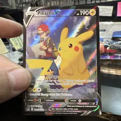 2022 Pokemon Pikachu V Lost Origin Holo Card TG16/TG30 NRMT/MT - Image 1