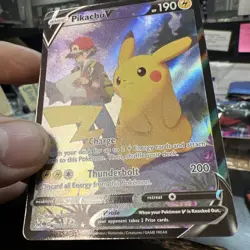 2022 Pokemon Pikachu V Lost Origin Holo Card TG16/TG30 NRMT/MT - Image 2