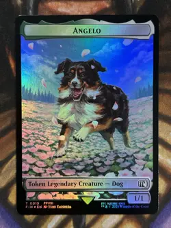Angelo Darkstar (0019) Double-Sided Token MTG Final Fantasy Foil - NM 🐕 - Image 1