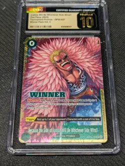 Because the Side of Justice Will Be Whichever Side Wins!! OP05-037 winner CGC 10 - Image 1