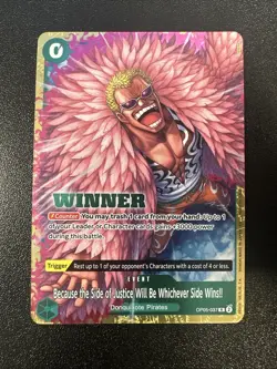Because the Side of Justice Will Be Whichever Side Wins!!- OP05-037 WINNER NM JL - Image 1
