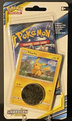 Pokemon Unbroken Bonds Pikachu Checklane Blister Pack (Marshadow & Machamp Art) - Image 1