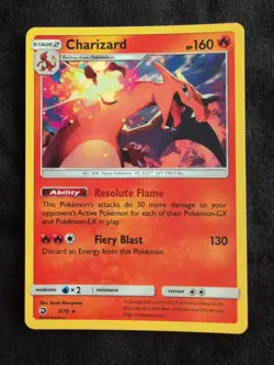 Pokemon TCG Charizard 3/70 Holo Rare Dragon Majesty 2018 NM/LP Condition - Image 1