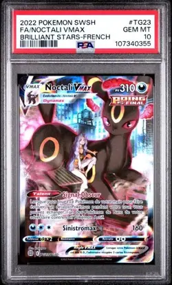 PSA 10 GEM MINT NOCTALI VMAX TG23/TG30 FRANCAIS EB9 POKEMON STARS ETINCELLANTES - Image 1