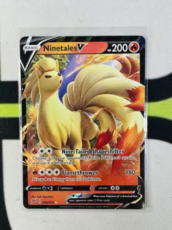 Ninetales V 026/192 Swsh02: Rebel Clash Holo Pokemon Tcg - Image 1