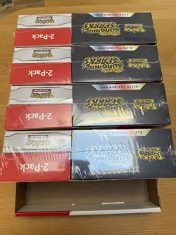 1x Pokemon SURGING SPARKS Elite Trainer Box Etb & Booster Bundle Costco 2 Pack - Image 2