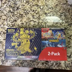 2x Pokemon SURGING SPARKS Elite Trainer Box ETB & Booster Bundle Costco 2 Pack - Image 2