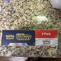 2x Pokemon SURGING SPARKS Elite Trainer Box ETB & Booster Bundle Costco 2 Pack - Image 3