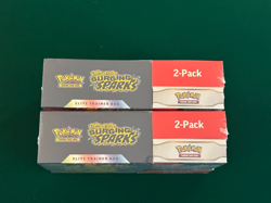 X2 Pokemon SURGING SPARKS Elite Trainer Box Etb & Booster Bundle Costco 2 Pack - Image 2