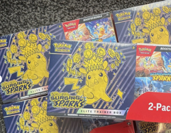 X2 Pokemon SURGING SPARKS Elite Trainer Box Etb & Booster Bundle Costco 2 Pack - Image 4