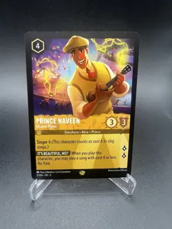 Prince Naveen Ukulele Player 3/204-Legendary-Shimmering Skies Lorcana Disney - Image 1