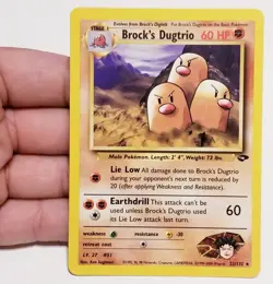 TCG POKEMON BROCK'S DUGTRIO 22/132 ☆ RARE GYM CHALLENGE VINTAGE NM - Image 1