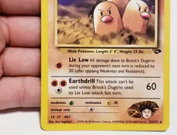 TCG POKEMON BROCK'S DUGTRIO 22/132 ☆ RARE GYM CHALLENGE VINTAGE NM - Image 4