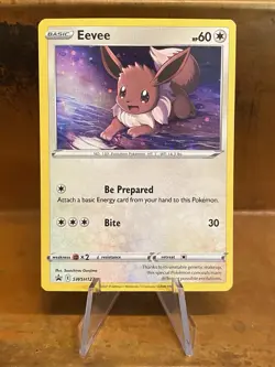 Eevee SWSH127 Sword & Shield Black Star Promo Cosmos Holo Pokemon TCG - LP - Image 1