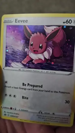 Eevee SWSH127 Sword & Shield Black Star Promo Cosmos Holo Pokemon TCG - LP - Image 2