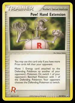 Pow! Hand Extension 85/109 Uncommon Team Rocket Returns Pokemon Card - Image 1