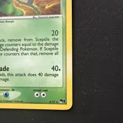 Pokemon TCG Sceptile Holo Rare Card 4/17 Pop Series 1 - Image 4