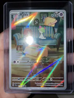 Pokemon TCG Ralts Scarlet & Violet Holo Illustration Rare Card 211/198 - Image 1