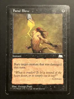 Fatal Blow - Magic the Gathering MTG Weatherlight Single Card - Image 1