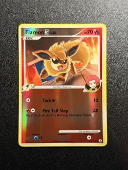 Flareon E4 (60/111) - Rising Rivals, SP Holo, 2009 Pokemon Card NM - Image 1