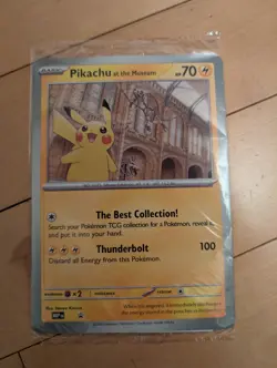 Pokemon TCG Pikachu At The Museum Jumbo Card Promo Card Sealed. - Image 1
