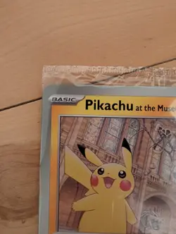 Pokemon TCG Pikachu At The Museum Jumbo Card Promo Card Sealed. - Image 2